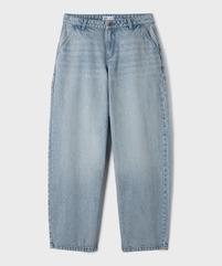Jean barrel coloris délavé fille vue1 - GEMO 4G FILLE - GEMO