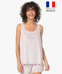 Débardeur femme pailleté en maille 3D innovante vue1 - GEMO 4G FEMME - GEMO