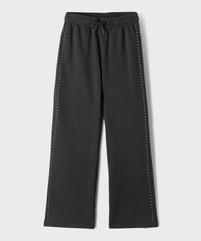 Pantalon de jogging wide leg à clous fille vue1 - GEMO 4G FILLE - GEMO