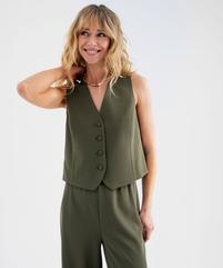 Gilet de costume sans manches femme vue1 - GEMO 4G FEMME - GEMO