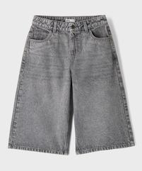 Bermuda jupe en jean taille haute fille vue1 - GEMO (JUNIOR) - GEMO