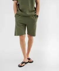 Bermuda en maille de coton texturée homme vue1 - GEMO 4G HOMME - GEMO
