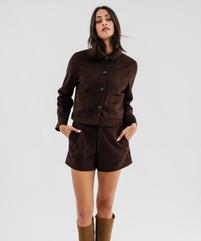 Short en suédine femme vue1 - GEMO(FEMME PAP) - GEMO