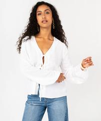 Blouse manches longues à nouettes femme vue1 - GEMO(FEMME PAP) - GEMO