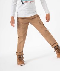 Pantalon garçon cargo à taille élastiquée vue1 - GEMO (ENFANT) - GEMO