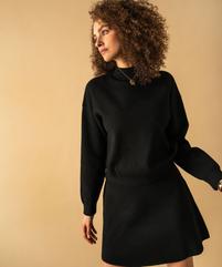 Jupe courte en maille coupe trapèze femme vue2 - GEMO 4G FEMME - GEMO