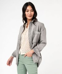 Veste en jean look surchemise femme vue1 - GEMO(FEMME PAP) - GEMO