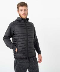 Sweat homme à capuche bi-matières vue1 - GEMO (HOMME) - GEMO