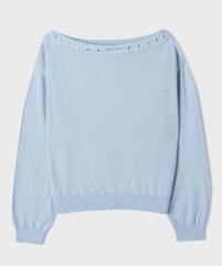 Pull fin encolure bateau fille vue1 - GEMO (JUNIOR) - GEMO