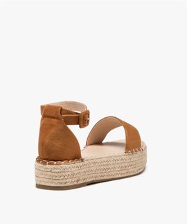 Sandales GEMO Marron à Talon Compensé - Taille 37 - Talon 9.5 Cm