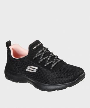Baskets femme unies en mesh et à lacets élastiques Puregenius - Skechers vue7 - SKECHERS - GEMO