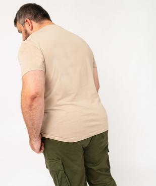 Tee-shirt manches courtes en coton imprimé homme vue6 - GEMO 4G HOMME - GEMO