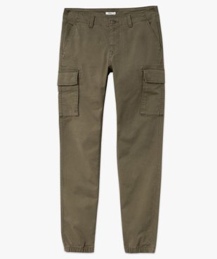 Pantalon cargo coupe straight en coton stretch homme vue8 - GEMO (HOMME) - GEMO
