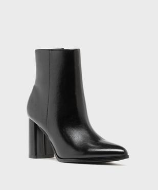 Boots à talon haut et bout pointu unies femme vue2 - FOLLOW ME - GEMO