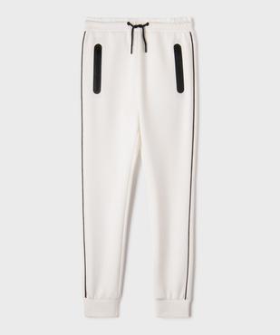 Pantalon de jogging avec liserés contrastants garçon vue2 - GEMO (JUNIOR) - GEMO