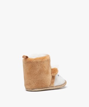 Chaussons de naissance bébé fille boots à scratch en forme de cerf vue4 - GEMO 4G BEBE - GEMO