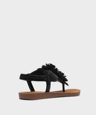 Sandales à entredoigt avec fleurs en relief femme vue4 - VALENTINA BALDA - GEMO