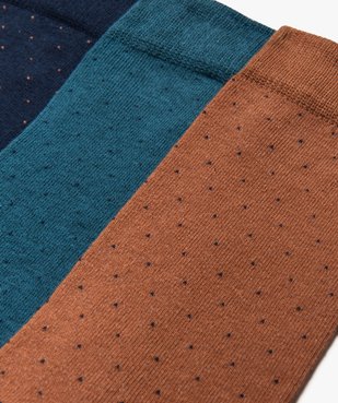 Chaussettes à motifs pois homme (lot de 3) vue2 - GEMO(HOMWR HOM) - GEMO