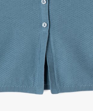 Gilet court en maille fantaisie fille vue3 - GEMO (ENFANT) - GEMO