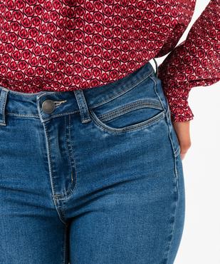 Jean skinny effet push-up taille haute femme vue2 - GEMO(FEMME PAP) - GEMO