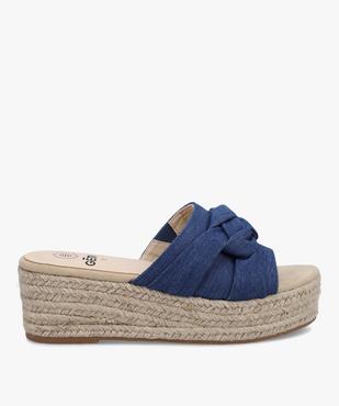 Mules femme à semelle plateforme dessus toile vue1 - GEMO(URBAIN) - GEMO