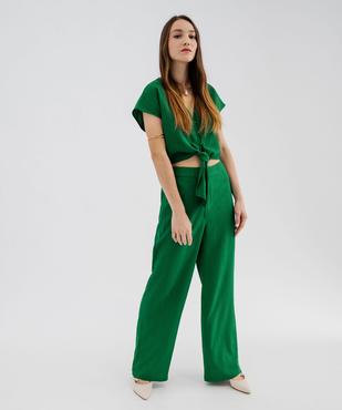 Blouse sans manches loose à nouer femme vue5 - GEMO(FEMME PAP) - GEMO