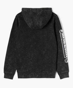 Sweat à capuche avec motifs et inscription garçon - Minecraft vue4 - MINECRAFT - GEMO