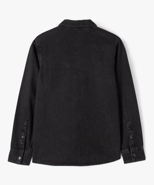Chemise garçon en toile de coton aspect denim vue3 - GEMO 4G GARCON - GEMO