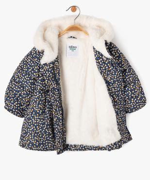 Blouson à capuche avec doublure chaude bébé fille vue2 - GEMO 4G BEBE - GEMO