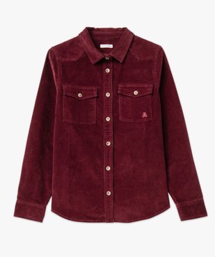 Chemise en velours côtelée femme - LuluCastagnette vue4 - LULUCASTAGNETTE - GEMO