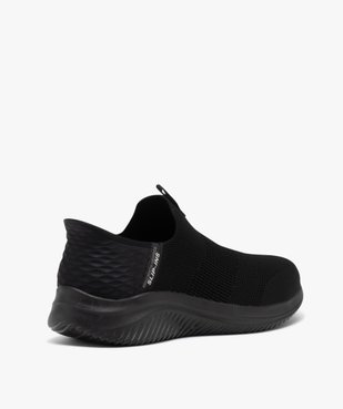 Baskets homme unies en maille sans lacets - Skechers vue4 - SKECHERS - GEMO