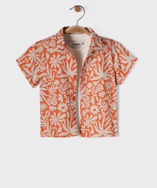 Ensemble 2 pièces chemise et tee-shirt bébé garçon vue1 - GEMO(BEBE DEBT) - GEMO