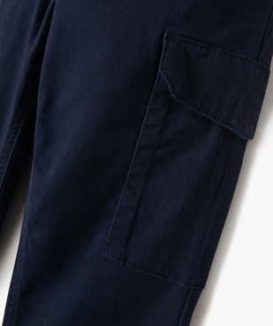 Pantalon en toile coupe jogger slim garçon vue5 - GEMO 4G GARCON - GEMO