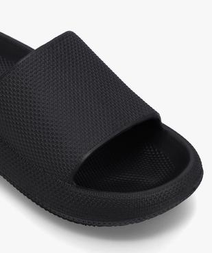 Mules de piscine femme unies à semelle plateforme vue6 - GEMO (PLAGE) - GEMO