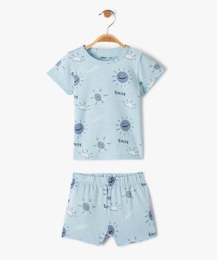 Pyjashort bébé garçon imprimé motif soleil vue1 - GEMO(BB COUCHE) - GEMO