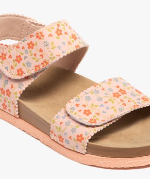 Sandales fille à scratch avec deux brides colorées vue6 - GEMO (ENFANT) - GEMO