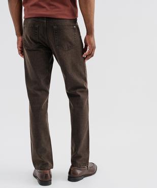 Jean regular en denim de coton au coloris unique homme vue3 - GEMO 4G HOMME - GEMO