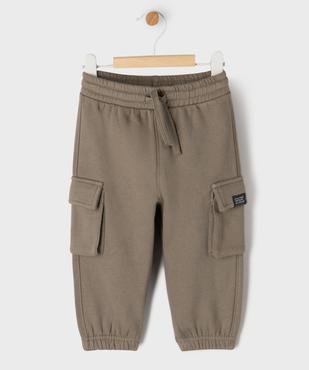 Jogging cargo en molleton doux bébé garçon vue1 - GEMO 4G BEBE - GEMO