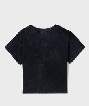 Tee-shirt manches courtes avec motifs Smiley fille - Smiley World vue7 - SMILEY WORLD - GEMO