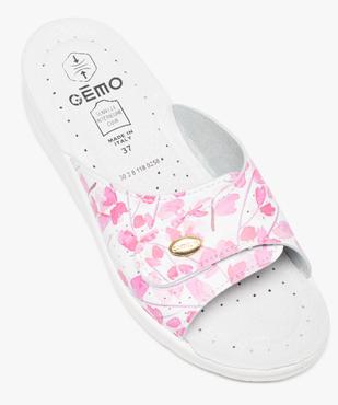 Mules femme confort à talon compensé et bride ajustable vue5 - GEMO (CONFORT) - GEMO