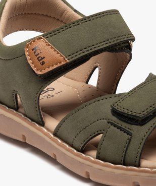 Sandales garçon à brides unies fermeture scratch sport chic vue6 - GEMO (ENFANT) - GEMO