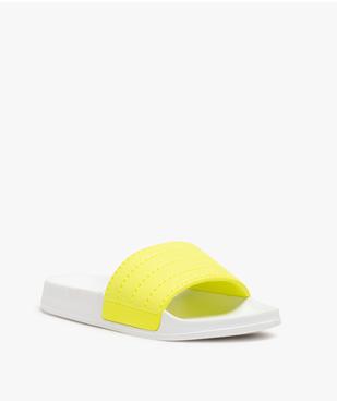 Mules de piscine femme à bandeau fluo vue2 - GEMO (PLAGE) - GEMO