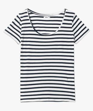 Tee-shirt femme imprimé à manches courtes et col rond vue4 - GEMO(FEMME PAP) - GEMO