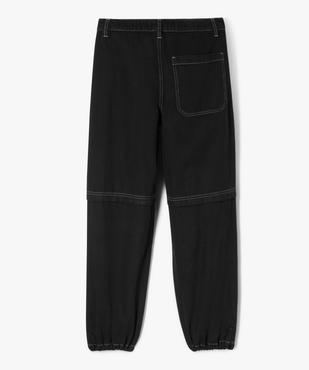 Pantalon parachute avec surpiqûres garçon vue4 - GEMO (JUNIOR) - GEMO