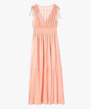 Robe empire longue sans manches imprimée femme vue4 - GEMO(FEMME PAP) - GEMO