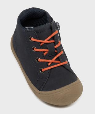 Chaussures premiers pas à lacets et zip bébé garçon – Buggy Shoes vue5 - BUGGY - GEMO