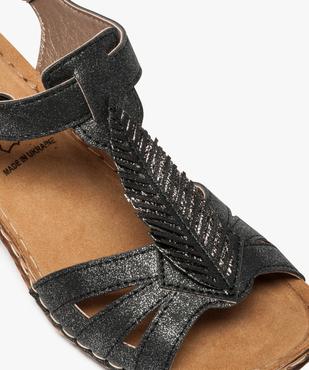 Sandales femme confort dessus pailleté à bride scratch vue6 - GEMO (CONFORT) - GEMO