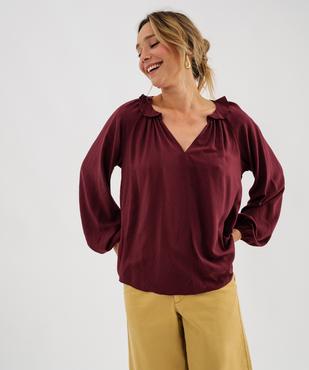 Blouse manches longues ample et fluide femme vue1 - GEMO(FEMME PAP) - GEMO