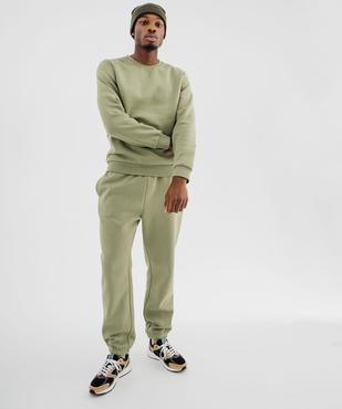 Pantalon de jogging en molleton doux homme vue5 - GEMO 4G HOMME - GEMO