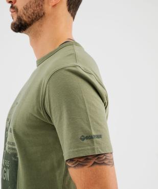 Tee-shirt manches courtes en coton imprimé homme - Roadsign vue4 - ROADSIGN G4G - GEMO